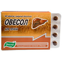 Овесол табл. №40 по 0,25 г.